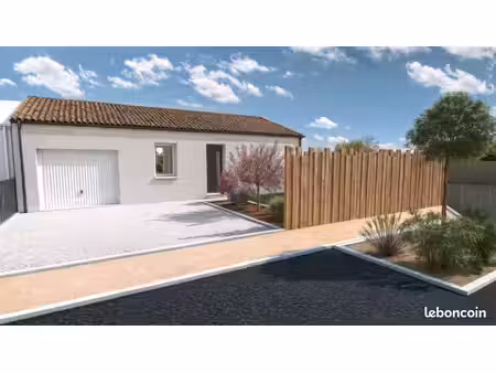 projet de construction d'une maison 66.42 m² avec terrain à beaufou (85)
