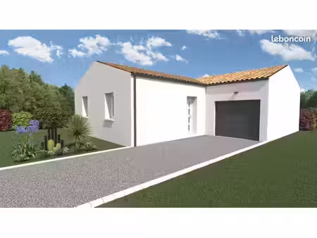 maison 3 chambres sur un terrain de 590 m² à saint-julien-des-landes