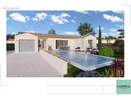 l'ile-d'olonne projet de construction d'une maison 105 m² avec terrain à 3 chambres + gara