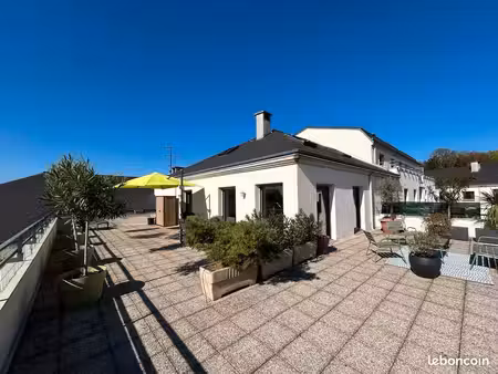 rouen chu – duplex 142 m² avec vue exceptionnelle – 5 chambres – terrasse 150 m² – garage 