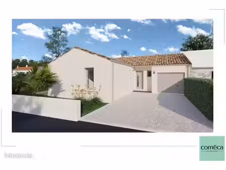 projet de construction d'une maison 110 m² + garage sur terrain 616m² aux sables d'olonne 