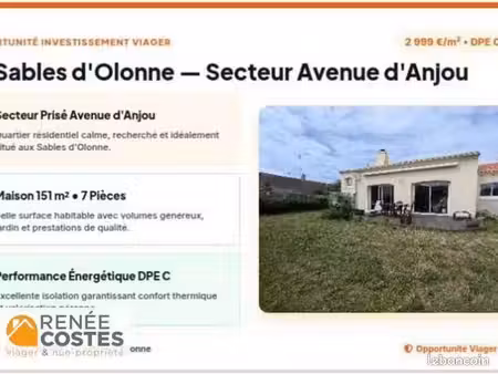 propriété en viager 7 pièces 151 m²