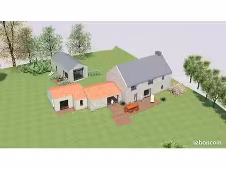je cherche acheter une maison avec terrain et dépendances  les longères à rénover ou les a
