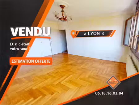 appartement à vendre à lyon 3 - 70m2  balcon  2 chambres l