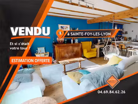sainte-foy-lès-lyon centre - maison à vendre - 155m2  4 cham