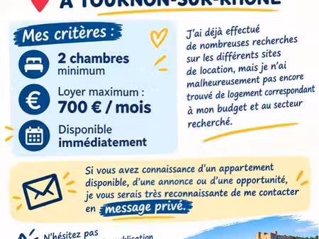 recherche location tournon sur rhône