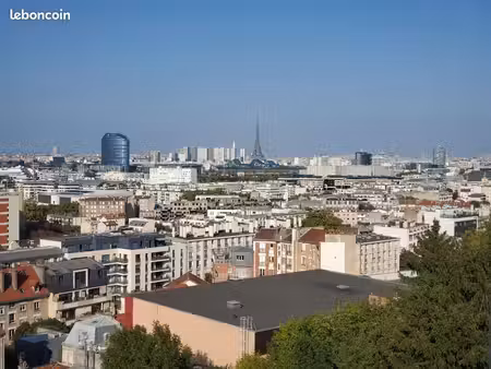 2 pièces avec vue panoramique tour eiffel