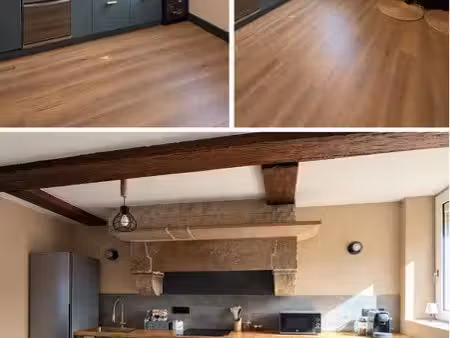 maison meublée avec 2 chambres  terrasse  jardin et garage double