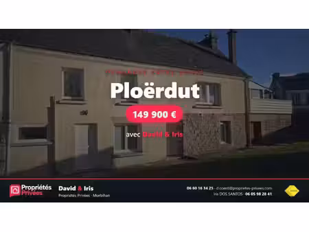 maison rénovée avec atelier  garage et jardin de 2 686 m² · ploërdut (56)
