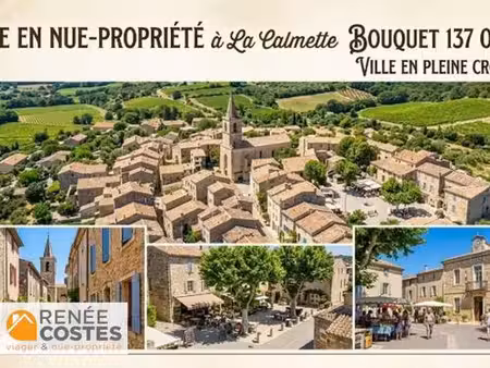 vente en nue propriété - h65 ans - la calmette (30190)