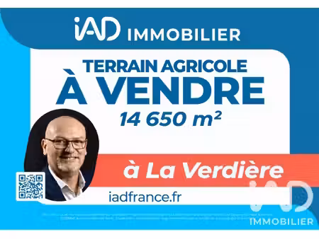 vente terrain agricole 14 650 m²