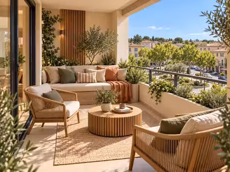 -centre ville - bel appartement 3p de 60m² avec terrasse