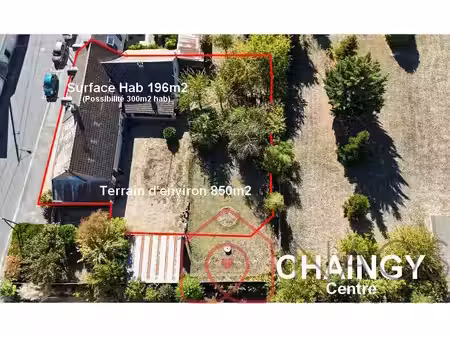 chaingy - centre-bourg - longère atypique de 196m2 habitables