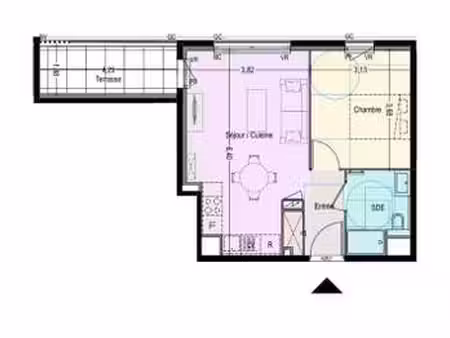 vente appartement 2 pièces à fréjus (83370) : à vendre 2 pièces / 42m² fréjus