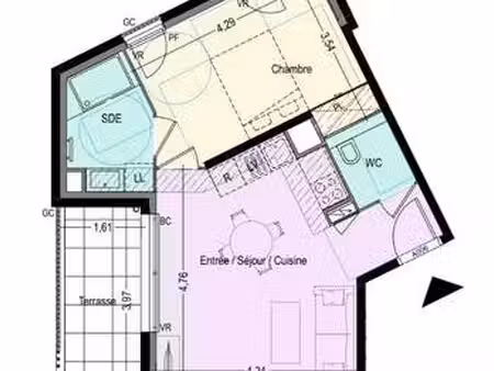 vente appartement 2 pièces à fréjus (83370) : à vendre 2 pièces / 43m² fréjus