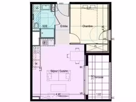 vente appartement 2 pièces à fréjus (83370) : à vendre 2 pièces / 43m² fréjus