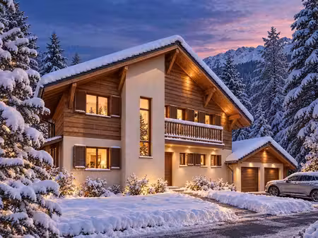 chalet de prestige de 6 pièces en vente le hammeau le plagnette  montriond  74110  montrio