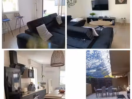 t3 meublé climatisé – 62 m² – jardin privatif 130 m² – parking – proche chu lapeyronie