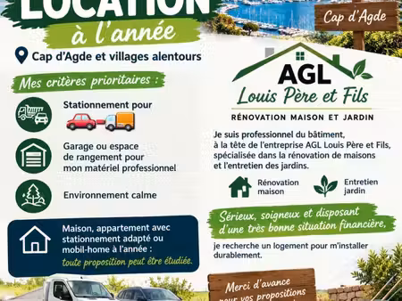 recherche location proximité cap d'agde