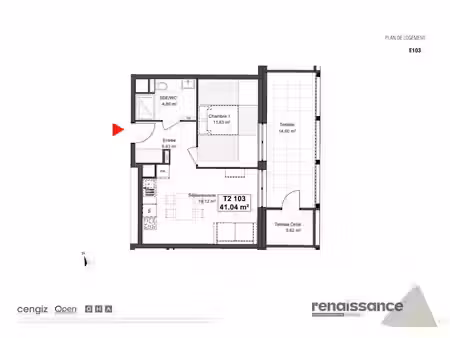 vente appartement 2 pièces 41.04 m² à thionville (57100)  179 900 €