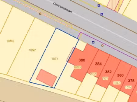 terrain à bâtir de 283 m² avec garages à tirlemont