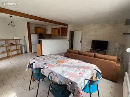 appartement 76m2 meublé avec internet