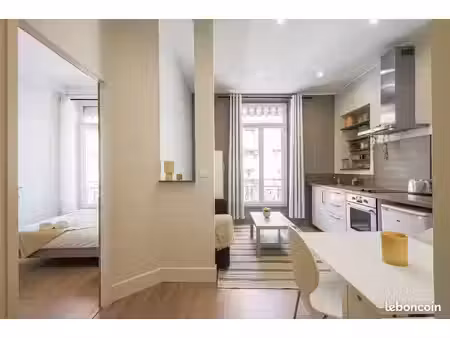 grenoble championnet – superbe t2 meublé rue turenne – lumineux  charme de l’ancien  belle