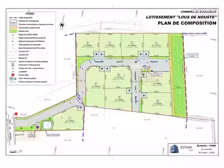 vente terrain 687 m² à bougarber (64230)  98 000 €