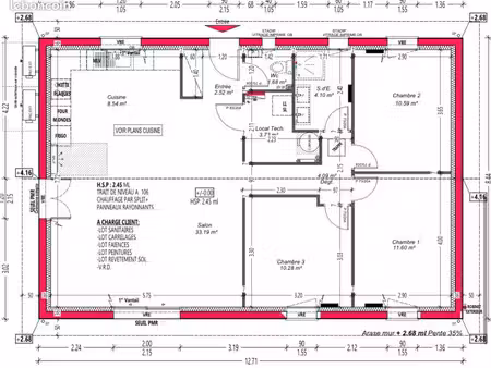 maison 92m2 plein pied