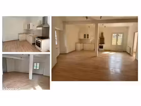 appartement de plein pied 90m2 avec cour et petit garage