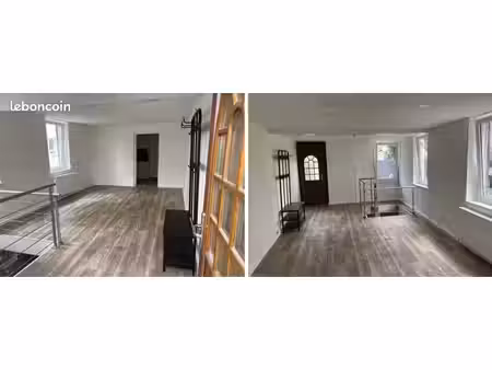 appartement souplex t2 - salon  cuisine  sdb au rdc + chambre en sous-sol aménagé
