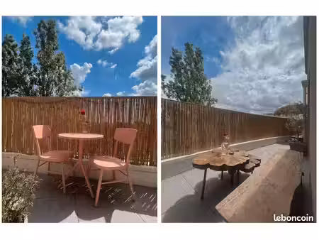 appartement meublé de standing avec grande terrasse sans vis-à-vis – résidence récente et 
