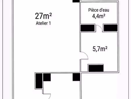 bureaux 55 m² rdc libre - épinay-sur-seine (proche lac d'enghien et transports t8/rer c)