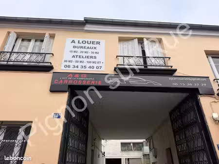 local commercial  entrepôt 50 m² ivry sur seine