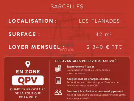 local 42 m² sarcelles