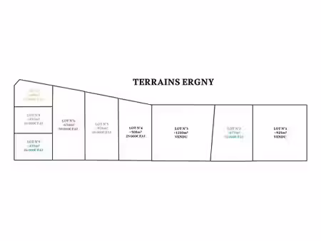 terrain à vendre - 400 m2 - ergny - 62 - nord-pas-de-calais