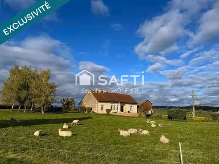 longère en pierre de plain pied 5 pièces - sans voisins avec vue dégagée