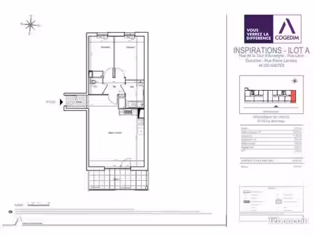 appartement 3 pièces 65 m²