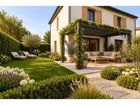 maison duplex t3 - jardin et piscine collective.