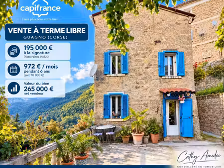 maison à vendre guagno 5 pièce(s) 114m2 265 000€