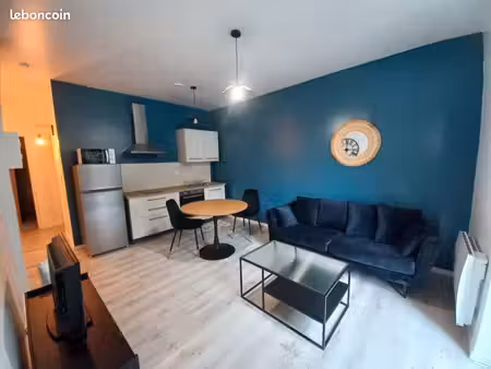 t2 meublé avec jardin - 35 m² - romans