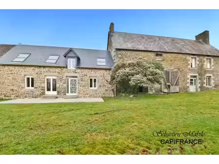 maison rénovée + ancienne maison + (granges  écurie  étable) les pas-pontorson (50) en bai