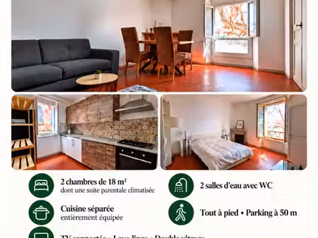 appartement t3 meublé équipé climatisé