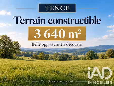 vente terrain 3640 m² à tence (43190)  65 000 €