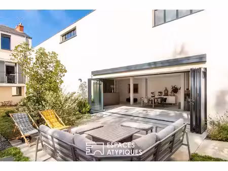 loft contemporain avec jardin et vie de plain pied