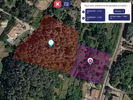 vente terrain 7882 m² à aubenas (07200)  210 000 €
