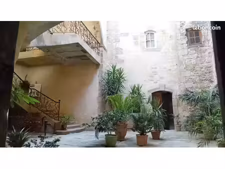 aubenas cœur de ville : appartement traversant et ensoleillé 37 m²