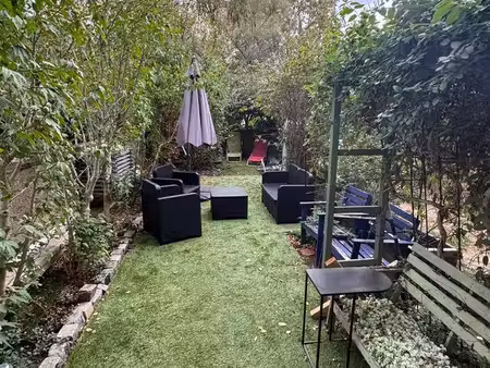 vincennes nord – charmant 2 pièces meublé de 32 m² avec jardin privatif de 45 m² et climat