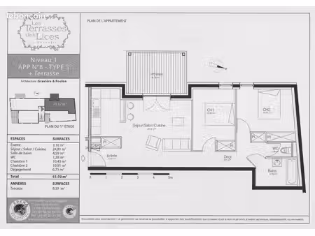 appartement t3 62m2