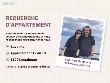 recherche appartement bayonne